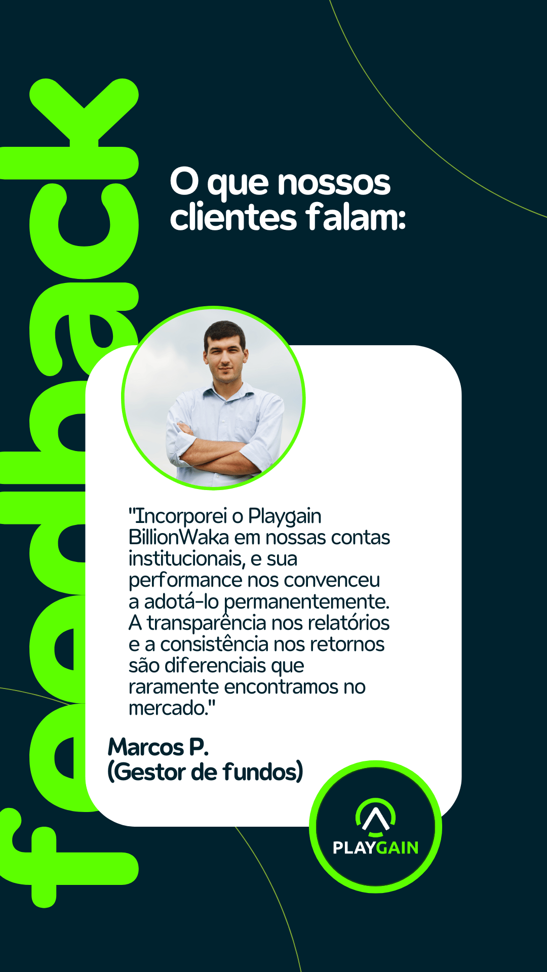 Feedback playgain robos automatizados